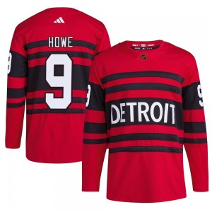 Men's Adidas Detroit Red Wings Gordie Howe Red Reverse Retro 2.0 Jersey - Authentic