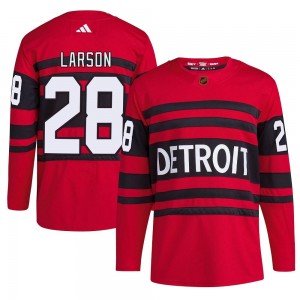 Men's Adidas Detroit Red Wings Reed Larson Red Reverse Retro 2.0 Jersey - Authentic