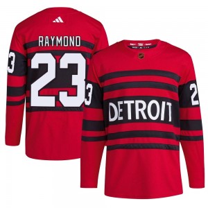 Men's Adidas Detroit Red Wings Lucas Raymond Red Reverse Retro 2.0 Jersey - Authentic