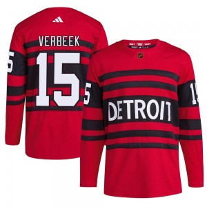 Men's Adidas Detroit Red Wings Pat Verbeek Red Reverse Retro 2.0 Jersey - Authentic