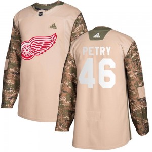 Youth Adidas Detroit Red Wings Jeff Petry Camo Veterans Day Practice Jersey - Authentic