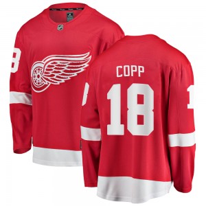 Youth Fanatics Branded Detroit Red Wings Andrew Copp Red Home Jersey - Breakaway
