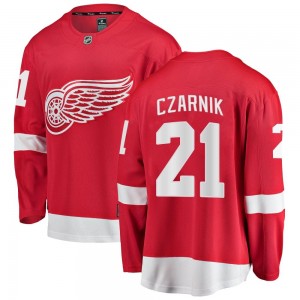 Youth Fanatics Branded Detroit Red Wings Austin Czarnik Red Home Jersey - Breakaway