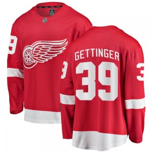Youth Fanatics Branded Detroit Red Wings Tim Gettinger Red Home Jersey - Breakaway