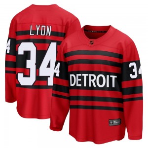 Men's Fanatics Branded Detroit Red Wings Alex Lyon Red Special Edition 2.0 Jersey - Breakaway